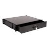 Equip Rackszekrény kiegészítő - EZD-2-B Cabinet Drawer, 2U, Black