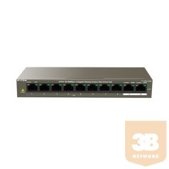   IP-COM Switch PoE - F1110P-8-102W (8x100Mbps + 2x1Gbps; 8 af/at PoE+ port; 99W)