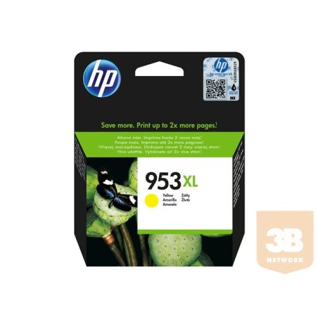 HP 953 XL Ink Cartridge Yellow  1.600 Pages