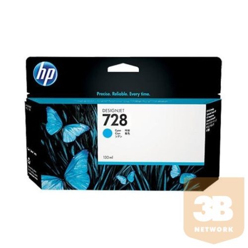 HP Patron No728 DesignJet Kék (Cyan) 130ml