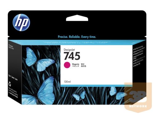 HP 745 original Ink cartridge F9J95A Magenta 130 ml