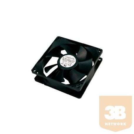 LOGILINK Ventilátor 80x80x25mm fekete