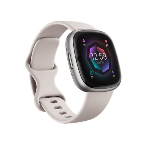 FITBIT Sense 2 okosóra (Lunar White / Platinum Aluminium)