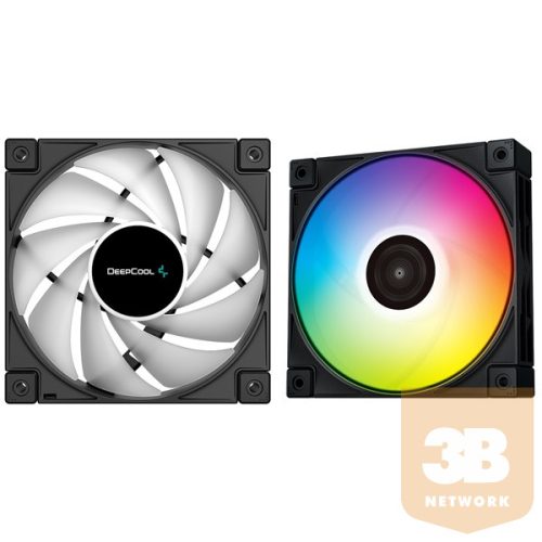 DeepCool Cooler 12cm - FC120  (28dB; max. 105,18 m3/h; 3pin csatlakozó; ház hűtésre,RGB, PWM)