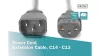 Digitus 220V tápkábel C13/C14 AK-440201-018-S,EFB/EK503.20