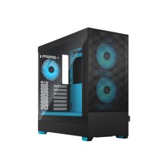 FRACTAL DESIGN Pop Air RGB Cyan Core TG Clear Tint