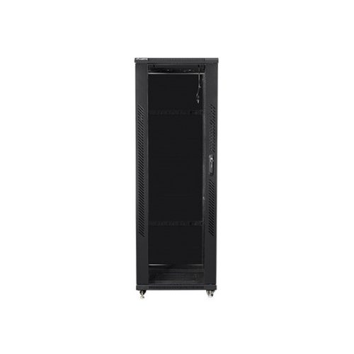 19" szabadonálló rack szekrény 37U/600X600 lapraszerelt, fekete