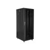 19" szabadonálló rack szekrény 32U/600X800 lapraszerelt, fekete