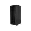 19" szabadonálló rack szekrény 32U/600X800 lapraszerelt, fekete