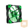 Marvo Cooler 12cm - FN-10 GN (16dB; max. 90,38 m3/h; 3pin csatlakozó; ház hűtésre, zöld LED)