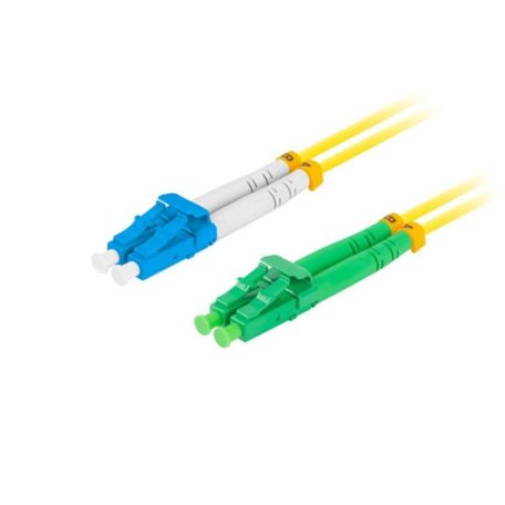 LANBERG optikai patch kábel SM LC/APC-LC/UPC duplex 2m LSZH g657a1 3.0mm yellow