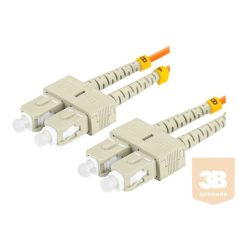   LANBERG optikai patch kábel MM SC/UPC-SC/UPC duplex 2m LSZH om2 50/125 3.0mm orange