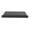 NET Lanberg 19" optikai patch panel 12xSC szimplex / 12xLC duplex fekete