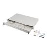 NET Lanberg 19" optikai patch panel 12xSC szimplex / 12xLC duplex szürke