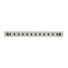 NET Lanberg 19" optikai patch panel 12xSC szimplex / 12xLC duplex szürke