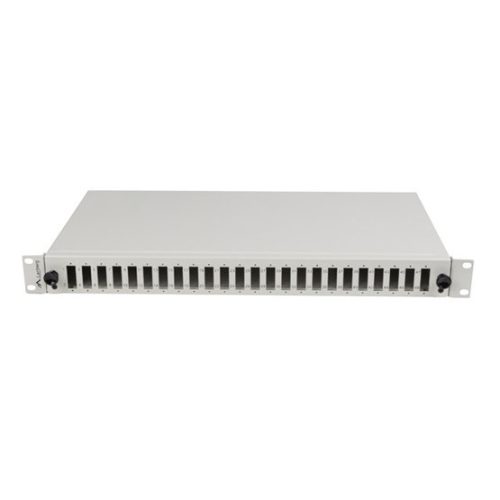 NET Lanberg 19" optikai patch panel 24xSC duplex / 24xLC quad szürke