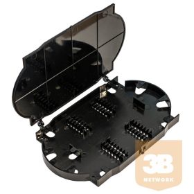 Optikai kötéstartó tálca fedéllel, sorolható