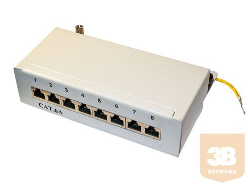 FTP Cat6A fali fém box, 8 portos