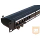 FTP Cat6 patch panel, 24 portos, tehermentesítővel + porvédős aljzatok