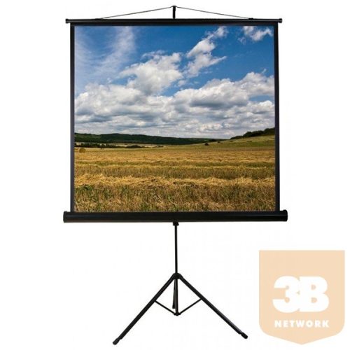 FUNSCREEN 72" (1:1) manuális hordozható vetítővászon (Tripod, Méret: 160x160 cm)