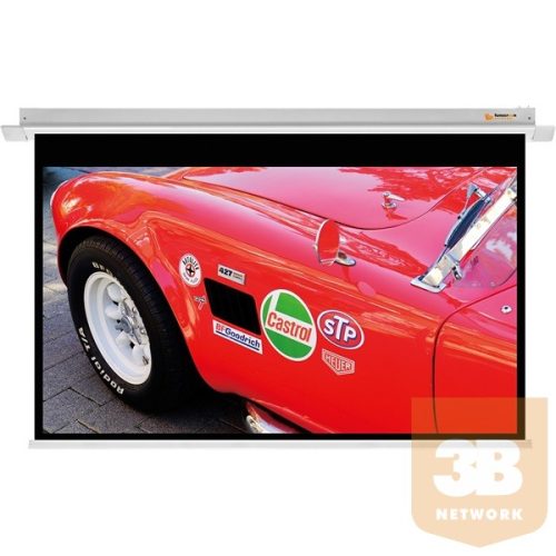 FUNSCREEN 100" (16:9) PREMIUM PLUS motoros vetítővászon (álmennyezeti, Méret: 231x129 cm, Látható méret: 221x124 cm)