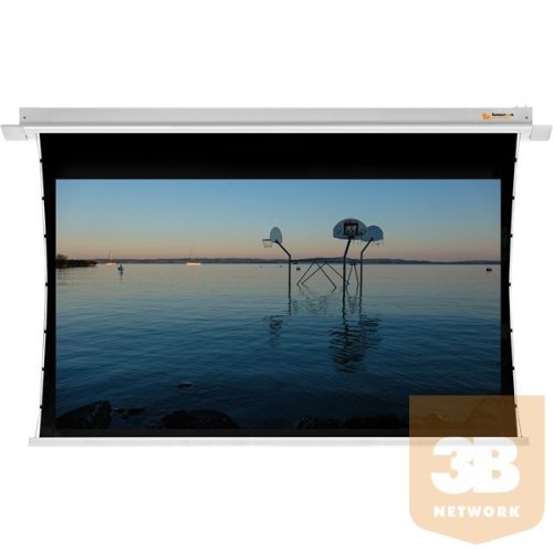 FUNSCREEN 106" (16:9) PREMIUM PLUS motoros Vetítővászon (álmennyezeti, oldalfeszített,Méret:260x147,Lát.méret:234x132cm)