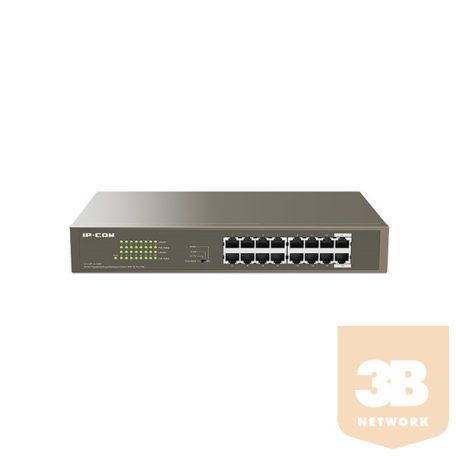 IP-COM Switch PoE - G1116P-16-150W (16x1Gbps; 16 af/at PoE+ port; 135W, Rackbe szerelhető)