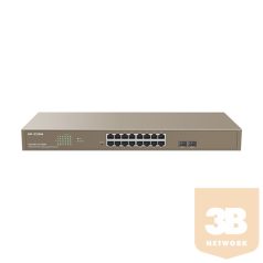   IP-COM Switch Vezérelhető PoE - G3318P-16-250W (16x1Gbps; 2x SFP; 16 af/at PoE+ port; 230W, Rackbe szerelhető)