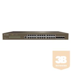   IP-COM Switch Vezérelhető - G5328F (24x1Gbps; 4x SFP; 1x console port; L3)