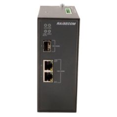   RAISECOM L2 DIN sínes menedzselhető ipari switch, 1xSFP + 2xGE RJ45, (+AC Táp!)