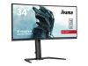 IIYAMA GB3467WQSU-B5 34inch UW VA 3440x1440 Curved Gaming 1500R 165Hz 550cd/m2 0.4ms 2xHDMI 2xDP USB-HUB Speakers 15cm Height Adj