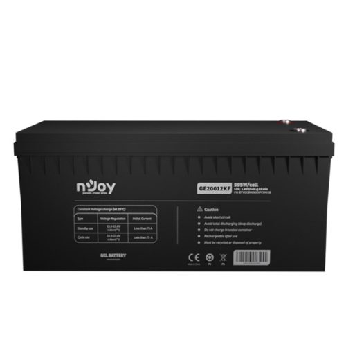 NJOY akkumulátor - GE15012KF (12V/200Ah, T11, zárt, gondozás mentes, GEL)