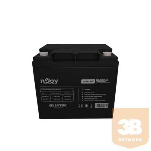 NJOY akkumulátor - GE4012FF (12V/40Ah, T6, zárt, gondozás mentes, AGM)