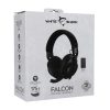 HDP White Shark GH-2441B FALCON vezeték nélküli gamer fejhallgató mikrofonnal - fekete