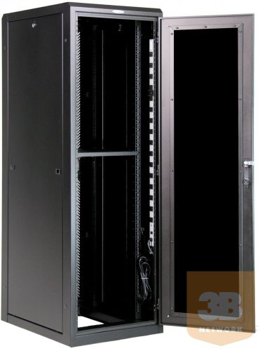 Great Lakes GL37E-60100G-BL 37U 600 x 1000 19"-os álló rack szekrény