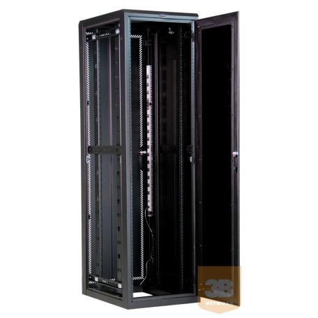 Great Lakes GL47E-60120-MSM-BL 47U 600 x 1200 19"-os álló rack szekrény