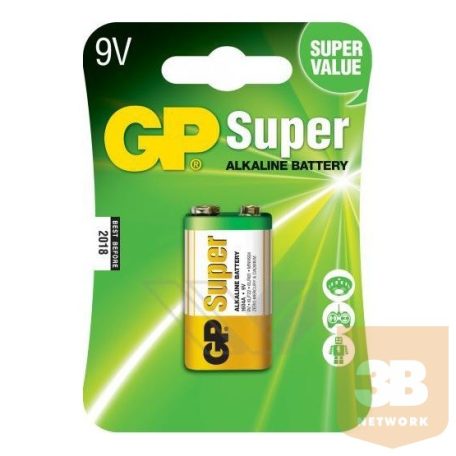 Elem GP Super alkáli 9V elem - 1db/csomag
