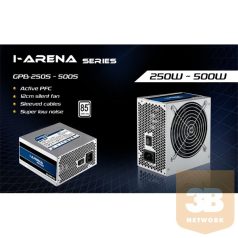 Chieftec ATX PSU IARENA series GPC-500S, 12cm fan, 500W bulk