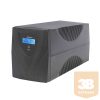 ABLEREX UPS, GLAMOR S, GR1000S, 3xIEC + 2xSchuko, 1000VA (700 W) LINE-INTERACTIVE szünetmentes tápegység, torony, LCD