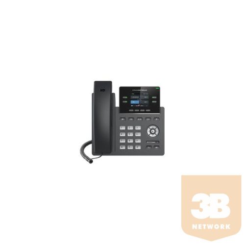 Grandstream IP telefon, GRP2612, 2-line Carrier-grade, HD színes LCD kijelző