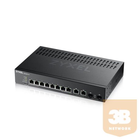 ZYXEL Switch 8x1000Mbps + 2xGigabit kombó SFP, Menedzselhető Rackes, GS2220-10-EU0101F
