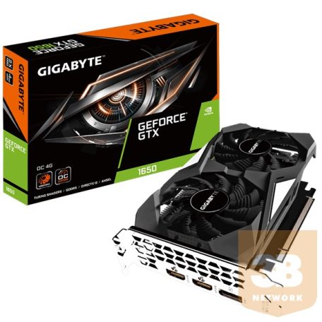 Gigabyte GeForce GTX 1650 OC 4G, 4GB GDDR5, DP, 2xHDMI