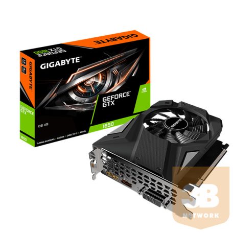 GIGABYTE Videokártya PCI-Ex16x nVIDIA GTX 1650 4GB DDR6 OC