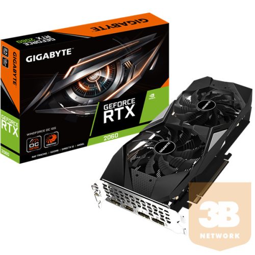 GIGABYTE Videokártya PCI-Ex16x nVIDIA RTX 2060 12GB DDR6 OC