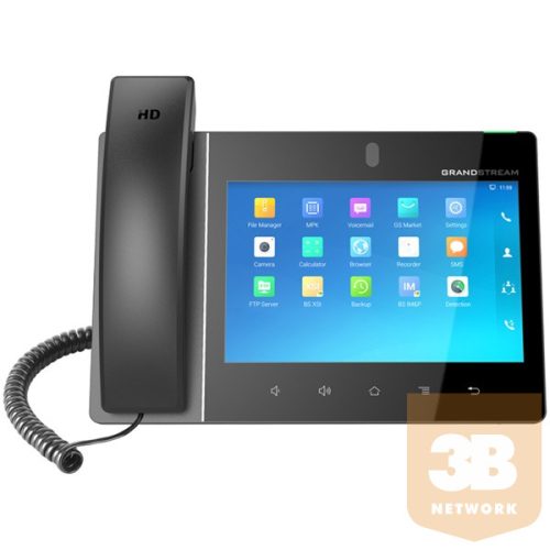 GRANDSTREAM IP Multimédiás Telefon Android rendszer, HD színes LCD Érintőképernyős POE, GXV3380