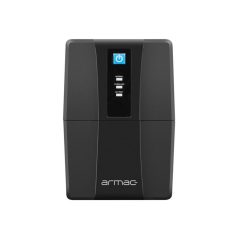   ARMAC UPS Home Line-Interactive H/650E/LED/V2 650VA 2x French Outlets USB-B LED