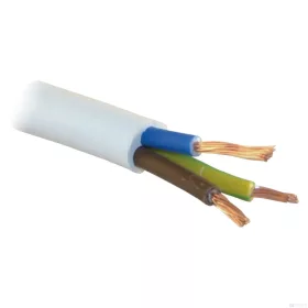   MT 3x2.5mm2 PVC szigetelt hajlékony sodrott réz kábel fehér H05VV-F