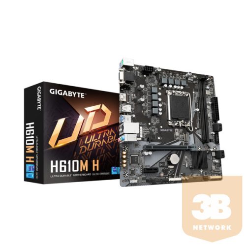 GIGABYTE Alaplap S1700 H610M H INTEL H610, mATX