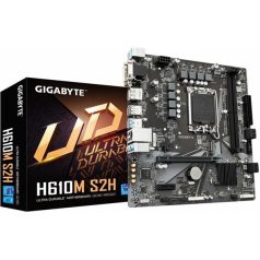   Gigabyte Alaplap - Intel H610M S2H s1700 (H610, 2xDDR5 4800MHz, 1xGBE LAN, 4xSATA3, M.2, 8xUSB2.0, 4xUSB3.1)