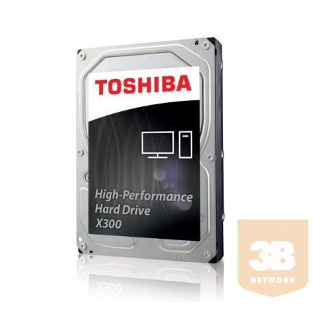 Toshiba Belső HDD 3.5" - X300 High-Performance 10TB (Retail; asztali munkaállomások, médiaközpontok; 256MB / 7200RPM)